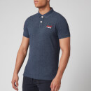 Superdry Men's Classic Pique Polo Shirt - Creek Navy Grindle
