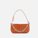 by FAR Women's Mini Rachel Croco Shoulder Bag - Tan