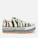 Converse Women's Chuck Taylor All Star Platform Layer Ox Trainers - Egret/Black/Gum