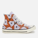 Converse Women's Chuck Taylor All Star Hi-Top Trainers - Egret/Orange/Light Blue