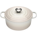 Le Creuset Signature Cast Iron Round Casserole Dish - 24cm - Meringue