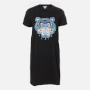 KENZO Women's Actua Tiger Midi T-Shirt Dress - Black