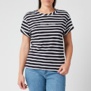Tommy Hilfiger Women's Essential Relaxed Crew Neck T-Shirt - Breton Stripe Desert Sky