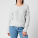 Tommy Hilfiger Women's Aimy V Neck Sweatshirt - Light Grey Heather