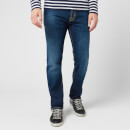 Jacob Cohen Men's Yellow Badge Slim Denim Jeans - Dark Blue