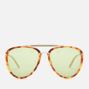 Gucci Men's Aviator Sunglasses - Havana/Gold/Green