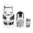 Wee Gallery Nesting Dolls - Black/White