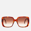 Gucci Women's Oversized Square Frame Acetate Sunglasses - Havana/Brown