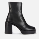 Simon Miller Women's Low Raid Leather Platform Boots - Black