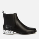 Sophia Webster Women's Bessie Crystal Leather Chelsea Boots - Black/Silver