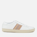 Paul Smith Men's Hassler Leather Cupsole Trainers - White/Multistripe Tape