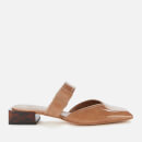 Ganni Women's Soft Patent Mules - Tannin