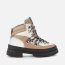 Ganni Women's Hiking Mix Boots - Tannin