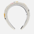 Ganni Women's Padded Beaded Hairband - Egret