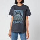 Ganni Women's Basic Cotton Logo T-Shirt - Phantom