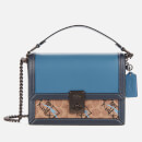Coach 1941 Women's Signature Blocked All Over Horse and Carriage 3 by Guang Yu Hutton Shoulder Bag - Tan