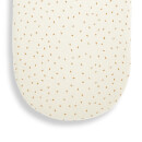 The Little Green Sheep Organic Moses Basket Fitted Sheet - Linen Rice