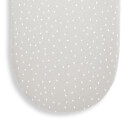 The Little Green Sheep Organic Moses Basket Fitted Sheet - Dove Rice