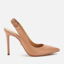 MICHAEL MICHAEL KORS Women's Raleigh Leather Sling Back Court Shoes - Dark Camel