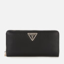 Guess Women's Becca Large Zip Around Wallet - Black