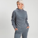 Damska bluza z kapturem ze spranej tkaniny z kolekcji Raw Training MP – Galaxy