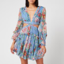 Zimmermann Women's Bellitude Floating Cut Out Dress - Cornflower Floral