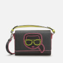Karl Lagerfeld Women's K/Ikonik Neon Cross Body Bag - Black