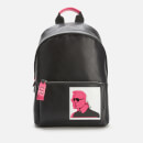 Karl Lagerfeld Women's Karl Legend Leather Backpack - Black