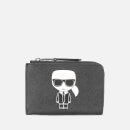Karl Lagerfeld Women's K/Ikonik Zip Card Holder - Black