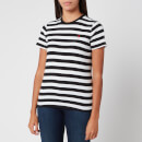 Polo Ralph Lauren Women's Stripe Short Sleeve T-Shirt - White/Polo Black