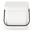 Brabantia Sort & Go 3 Litre Waste Bin - White