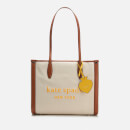 Kate Spade New York Women's Market Canvas Medium Tote Bag - Natural