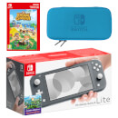 Nintendo Switch Lite (Grey) Animal Crossing: New Horizons - Digital Download Pack
