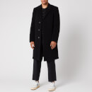 Maison Margiela Men's Wool Velour Coat - Black