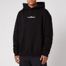 Maison Margiela Men's Embroidered Logo Hoodie - Black
