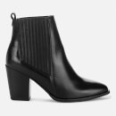 Clarks Women's West Lo Leather Heeled Ankle Boots - Black