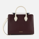 Strathberry Women's Midi Tote Bag - Burgundy/Navy/Vanilla