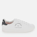 Karl Lagerfeld Men's Kourt Maison Leather Trainers - White