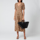 Faithfull the Brand Women's Maggie Midi Dress - Charlie Leopard