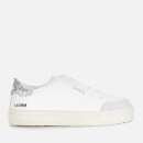 Axel Arigato Kids' Clean 90 Triple Leather Cupsole Trainers - White/Glitter/Pink