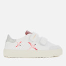 Axel Arigato Kids' Clean 90 Bird Velcro Leather Cupsole Trainers - White/Croc White/Red