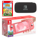 Nintendo Switch Lite (Coral) Animal Crossing: New Horizons - Digital Download Pack
