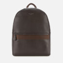 Ted Baker Men's Rickrak Webbing Strap Leather Backpack - Chocolate