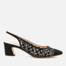 Coach Women's Dani Signature Mesh Slingback Block Heels - Black