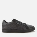 Coach Men's Lowline Signature Print Cupsole Trainers - Charcoal/Grey