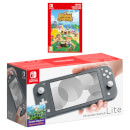 Nintendo Switch Lite (Grey) Animal Crossing: New Horizons - Digital Download Pack