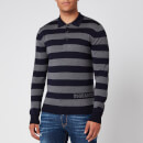 Dsquared2 Men's Stripe Rugby Shirt - Grey/Blue