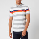 Superdry Men's Horizon Stripe Jersey Polo Shirt - Grey Grit Stripe