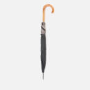 PS Paul Smith Men's Border Walker Signature Stripe Trim Umbrella - Black