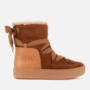See By Chloé Women's Suede/Leather Snow Boots - Tan
